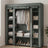 Closet Wardrobe - Fabric and Metal Tube - Laurel Green