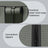 Closet Wardrobe - Fabric and Metal Tube - Laurel Green