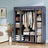 Portable Closet - Fabric - Navy Blue - Clothes Storage Organizer with Rail