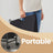 Rolling Laundry Sorter - Fabric - Black - With 4 Removable 35L Bags