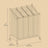 Rolling Laundry Sorter - Fabric - Black - With 4 Removable 35L Bags