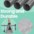 Rolling Laundry Sorter - Fabric - Black - With 4 Removable 35L Bags