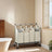 Rolling Laundry Sorter - Powder Coated Steel Tube and Nylon Castor - Beige