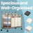 Rolling Laundry Sorter - Powder Coated Steel Tube and Nylon Castor - Beige