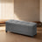 Storage Ottoman Bench - Fabric - Ink Black - Foldable with Storage and Plastic Legs