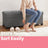 Storage Ottoman Bench - Fabric - Ink Black - Foldable with Storage and Plastic Legs