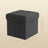Set of 2 Storage Ottomans - Fabric - Dark Grey - Foldable Foot Rest Stools with Storage