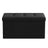 Storage Ottoman Bench - Fabric - Ink Black - Foldable with Storage