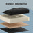 Storage Ottoman Bench - Fabric - Ink Black - Foldable with Storage