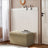 Storage Ottoman Bench - Fabric - Ink Black - Foldable with Storage