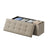 Storage Ottoman Bench - MDF and Linen-Look Fabric - Camel Brown