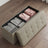 Storage Ottoman Bench - MDF and Linen-Look Fabric - Camel Brown
