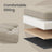Storage Ottoman Bench - MDF and Linen-Look Fabric - Camel Brown