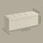 Storage Ottoman Bench - MDF and Linen-Look Fabric - White
