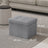 Foldable Storage Ottoman - Fabric - Dark Grey - Cube Foot Rest with 130 kg Capacity