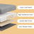 Foldable Storage Ottoman - Fabric - Dark Grey - Cube Foot Rest with 130 kg Capacity