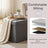 Footstool - 43L - Linen Fabric - Folding Design