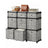 Cube Storage Shelf - Wood - Heather Grey - 9-Drawer Organizer for Living Room and Bedroom