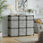 Cube Storage Shelf - Wood - Heather Grey - 9-Drawer Organizer for Living Room and Bedroom