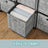 Cube Storage Shelf - Wood - Heather Grey - 9-Drawer Organizer for Living Room and Bedroom