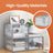 Shoe Storage Organizers - Plastic - Transparent and White - Set of 18 Stackable and Foldable Boxes