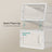 Stackable Shoe Boxes - Plastic - Transparent and White - Pack of 8
