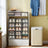 Shoe Storage Box Set - Clear Plastic - Transparent - Stackable and Foldable