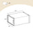 Set of 12 Stackable Shoe Boxes - Plastic - Transparent - Breathable and Foldable Design