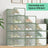 Shoe Storage Organizers - Pack of 12 - Transparent and White - Stackable Design