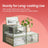 Shoe Storage Organizers - Plastic - Transparent and White - Stackable