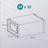Shoe Storage Organizers - Plastic - Transparent and White - Stackable