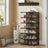 Set of 12 Stackable Foldable Shoe Storage Organizers - For US Size 13 - Transparent