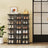 Shoe Storage Organizer Set - Fits Up to US Size 13 - Transparent - Stackable and Foldable