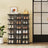 Set of 12 Stackable Foldable Shoe Storage Organizers - For US Size 13 - Transparent