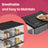 Shoe Storage Organizer Set - Fits Up to US Size 13 - Transparent - Stackable and Foldable