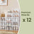 Shoe Storage Organizer - Set of 12 Stackable Boxes - Plastic - Transparent