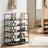Shoe Rack - Metal Frame - Black - 10-Tier Space-Saving Shoe Storage Organizer