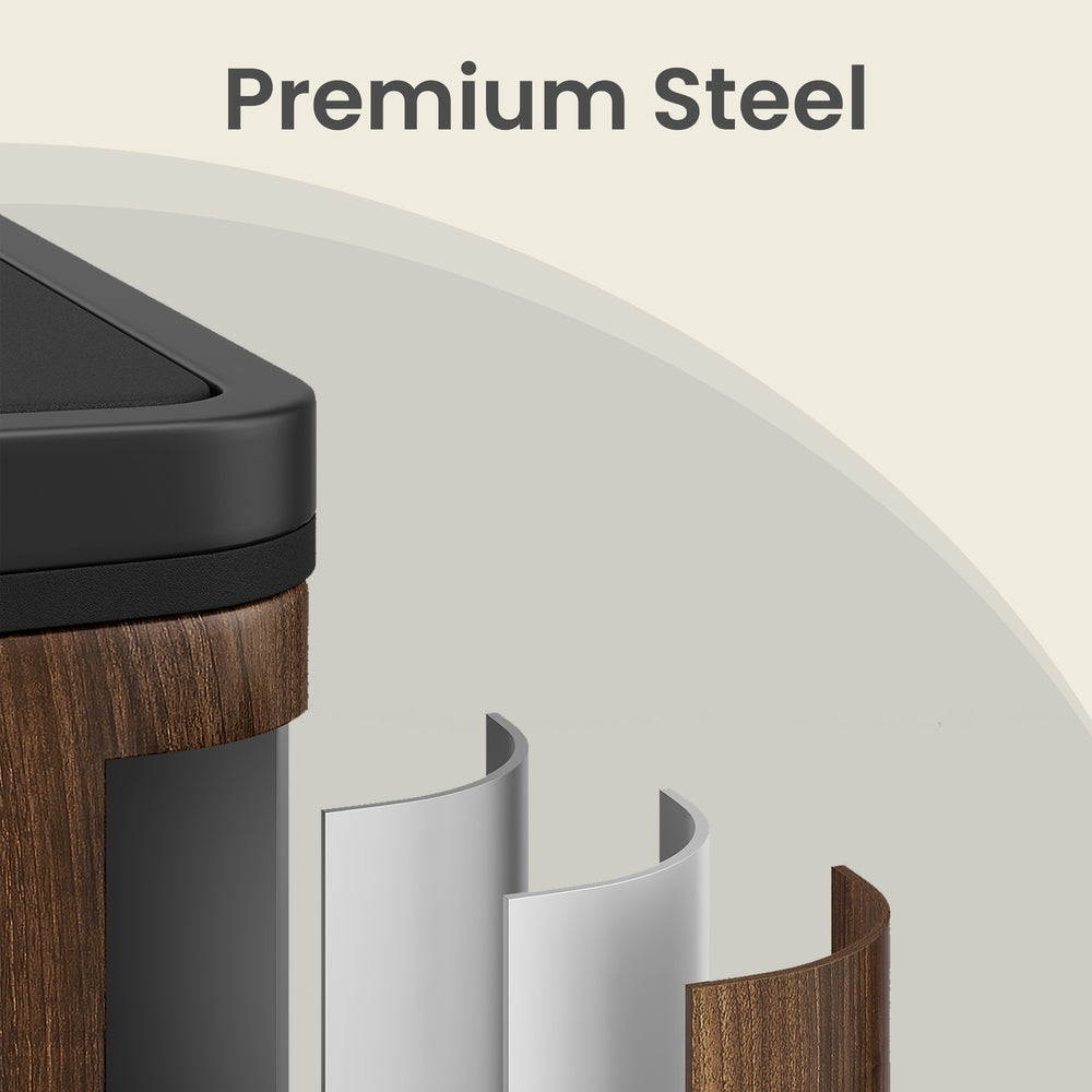 Kitchen Trash Can - 2 x 30L - Stainless Steel - Soft Close Lid