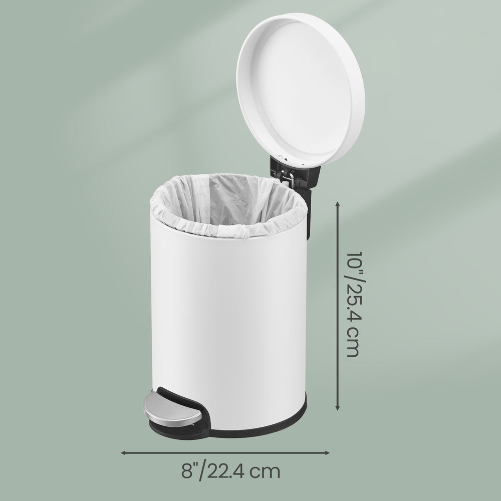 Small Trash Bin - 3L - Steel - Pedal Operated