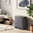 Double Compartment Pedal Trash Can - Steel Bin and Plastic Inner Bucket - Grey