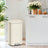 Pedal Rubbish Bin - Stainless Steel - Beige - Soft-Close Lid with Inner Bucket