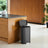 Pedal Rubbish Bin - Stainless Steel - Black - 30L Capacity
