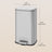 30L Stainless Steel Kitchen Rubbish Bin - Silver - Soft-Close Lid with Inner Bucket