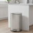 30L Stainless Steel Kitchen Rubbish Bin - Silver - Soft-Close Lid with Inner Bucket