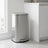 30L Stainless Steel Kitchen Rubbish Bin - Silver - Soft-Close Lid with Inner Bucket