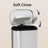 30L Stainless Steel Kitchen Rubbish Bin - Silver - Soft-Close Lid with Inner Bucket