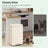 Pedal Trash Bin - 50 L Capacity - Stainless Steel - Beige - Soft Close with Removable Inner Bucket