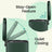Pedal Rubbish Bin - Stainless Steel - Green - 50 L Soft Close with Removable Inner Bucket