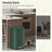 Pedal Rubbish Bin - Stainless Steel - Green - 50 L Soft Close with Removable Inner Bucket