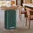 Pedal Rubbish Bin - Stainless Steel - Green - 50 L Soft Close with Removable Inner Bucket